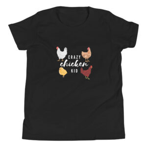 the kids farm crazy chicken kid t-shirt in black color