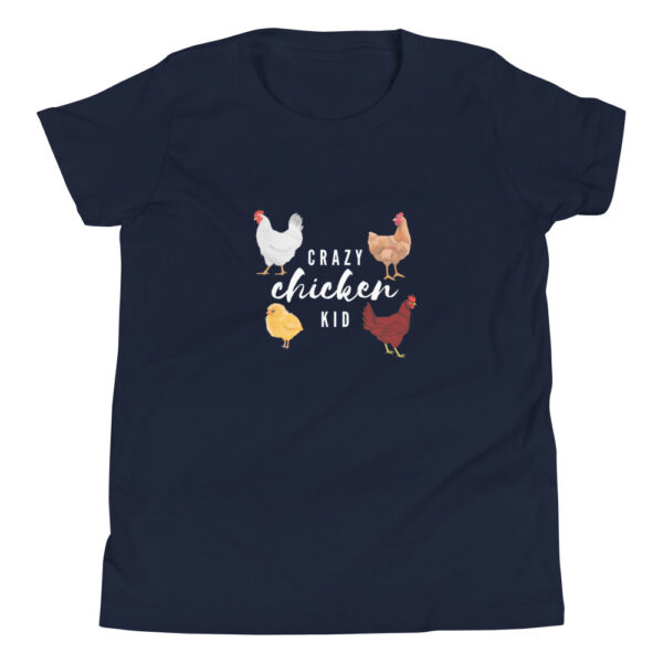 the kids farm crazy chicken kid t-shirt in navy blue color