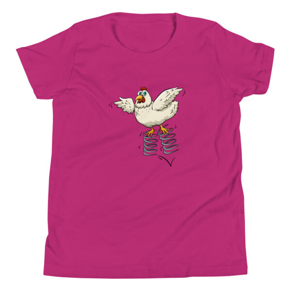 spring chicken kids t-shirt color berry