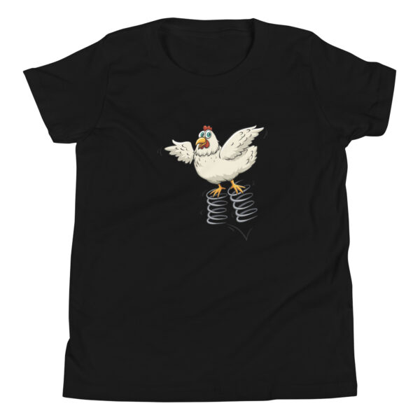 spring chicken kids t-shirt color black