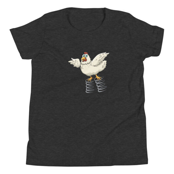 spring chicken kids t-shirt color dark heather grey