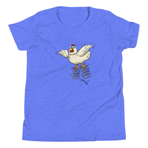 spring chicken kids t-shirt color heather Columbia blue