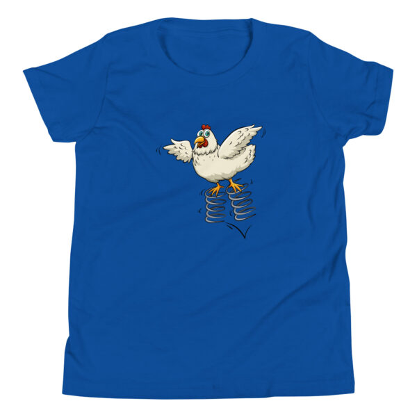 spring chicken kids t-shirt color royal blue