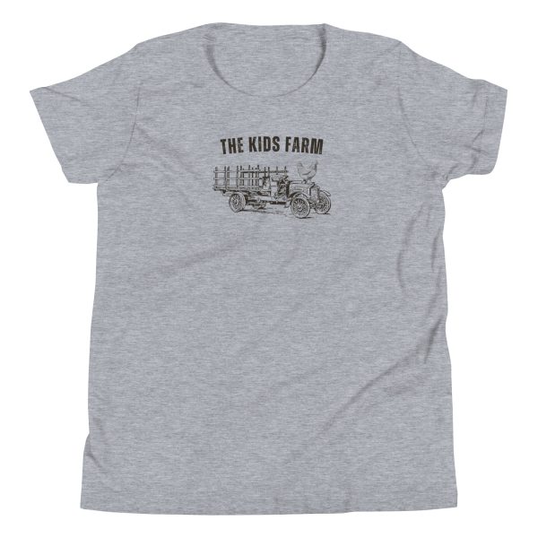 the kids farm t-shirt in the color athletic heather